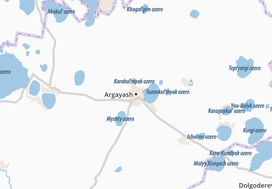 Karte Stadtplan Argayash