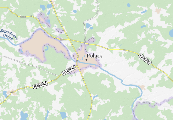 Karte Stadtplan Polack