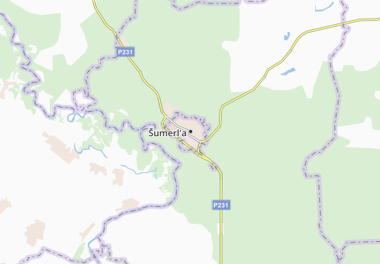 Karte Stadtplan Šumerl&#x27;a