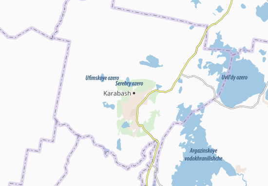 Kaart Plattegrond Karabash