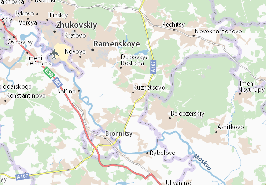 Kaart Plattegrond Kuznetsovo