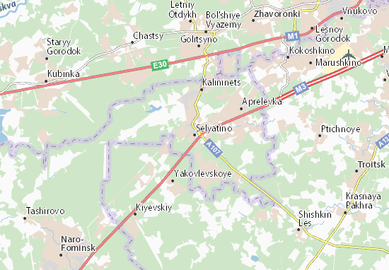 Karte Stadtplan Selyatino