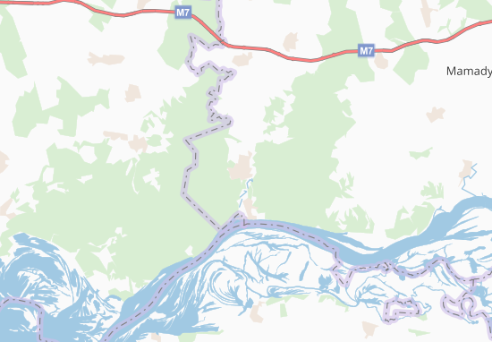 Mapa Zverosovkhoza poselok