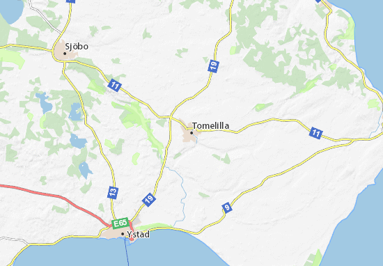 Mapa Tomelilla