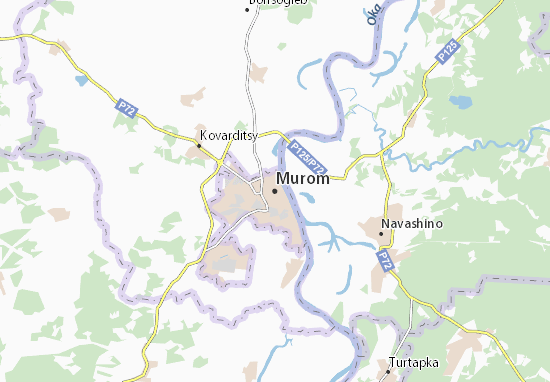 Karte Stadtplan Murom