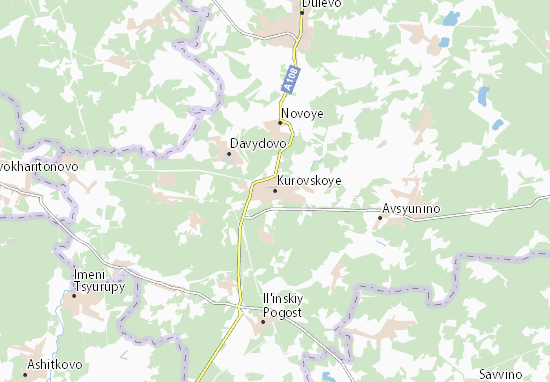 Kaart Plattegrond Kurovskoye