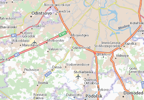 Karte Stadtplan Gazoprovod