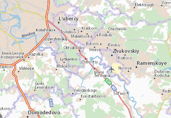 Karte Stadtplan Ostrovtsy