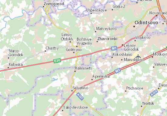 Karte Stadtplan Krasnoznamensk