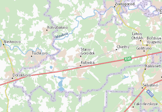 Kaart Plattegrond Staryy Gorodok