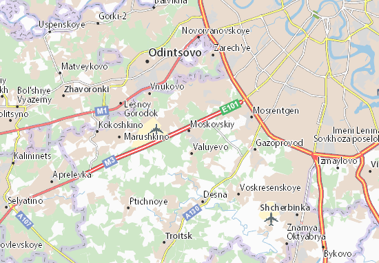 Karte Stadtplan Moskovskiy