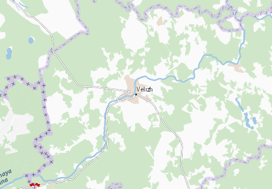 Kaart Plattegrond Velizh