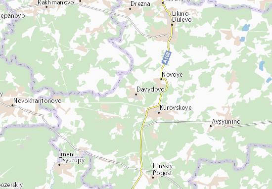 Kaart Plattegrond Davydovo