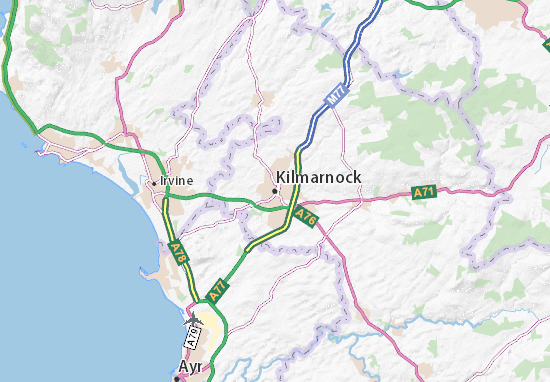 Carte-Plan Kilmarnock