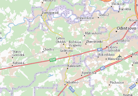 Karte Stadtplan Bol&#x27;shiye Vyazemy