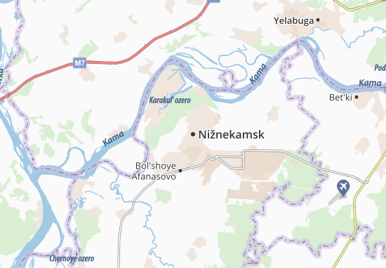 Karte Stadtplan Nižnekamsk