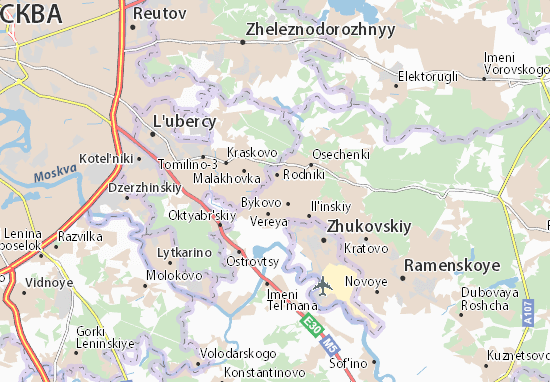 Karte Stadtplan Udel&#x27;naya