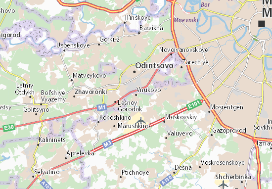 Kaart Plattegrond Vnukovo