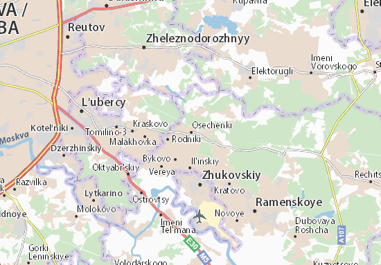Karte Stadtplan Osechenki