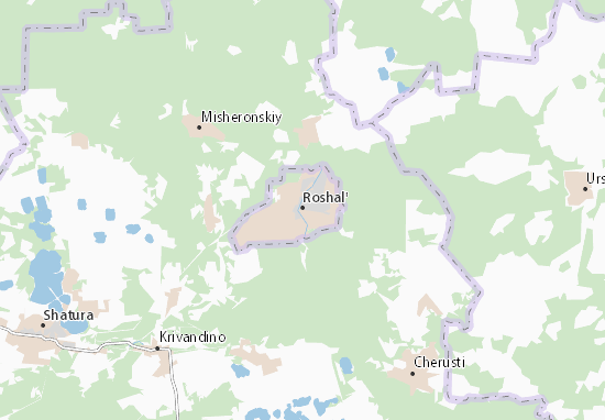 Karte Stadtplan Roshal&#x27;