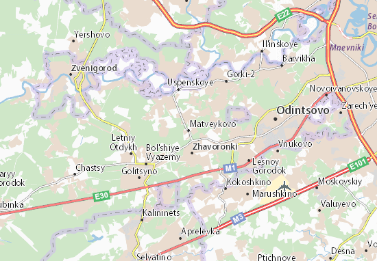 Karte Stadtplan Matveykovo