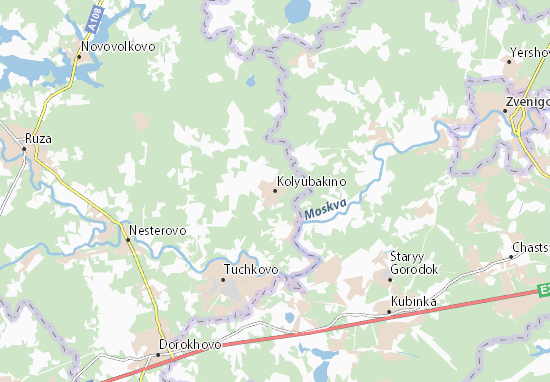 Karte Stadtplan Kolyubakino