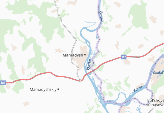 Kaart Plattegrond Mamadysh