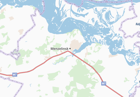 Karte Stadtplan Menzelinsk