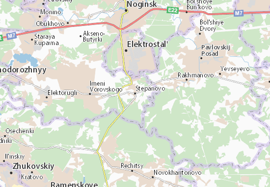 Kaart Plattegrond Stepanovo