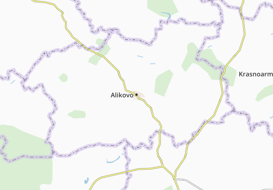 Karte Stadtplan Alikovo