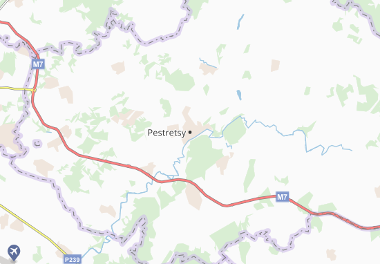 Mapa Pestretsy