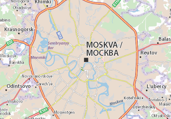 Karte Stadtplan Moskva