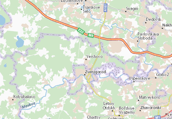 Karte Stadtplan Yershovo