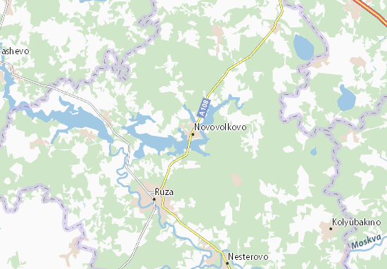 Kaart Plattegrond Novovolkovo