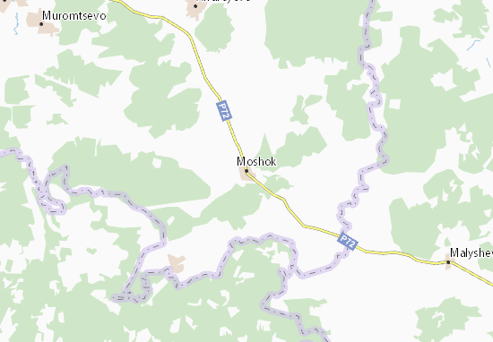Karte Stadtplan Moshok