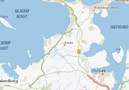 Karte Stadtplan Asnæs