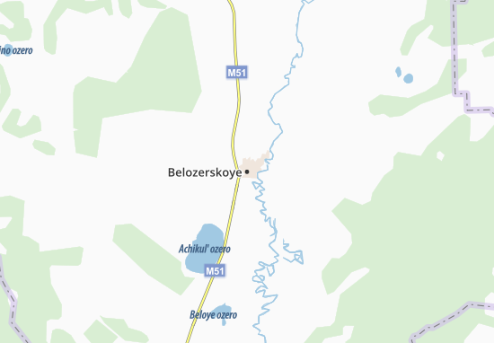 Kaart Plattegrond Belozerskoye