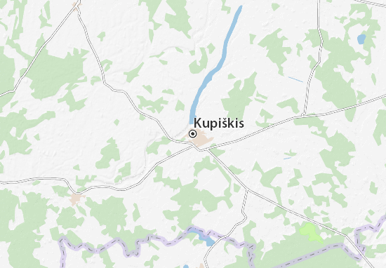 Karte Stadtplan Kupiškis