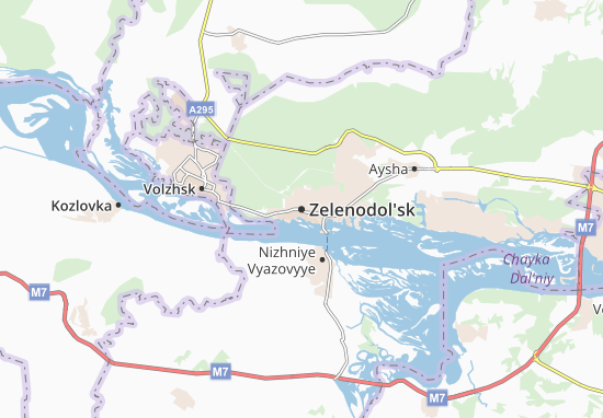 Mapa Zelenodol&#x27;sk