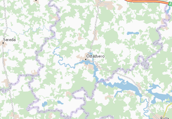 Kaart Plattegrond Ostashevo