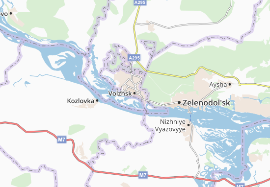 Karte Stadtplan Volzhsk