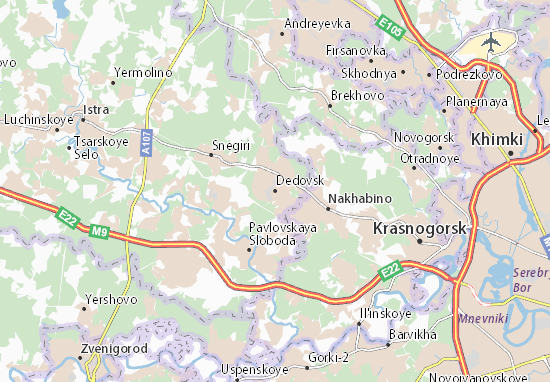 Karte Stadtplan Dedovsk