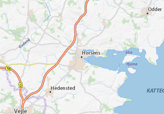 Horsens Map