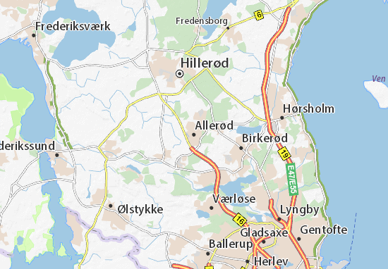 Karte Stadtplan Allerød
