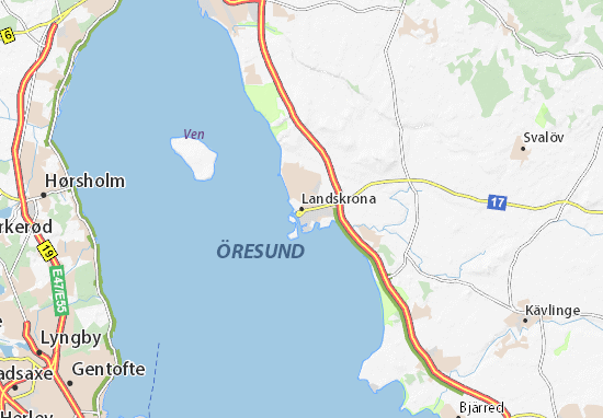 Landskrona Map