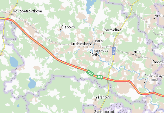 Kaart Plattegrond Kryuchkovo