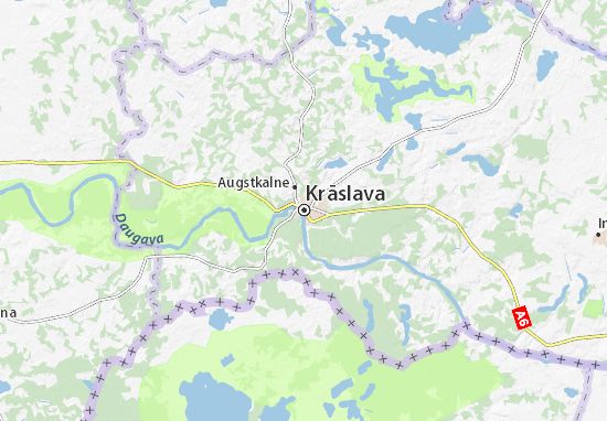 Karte Stadtplan Krāslava