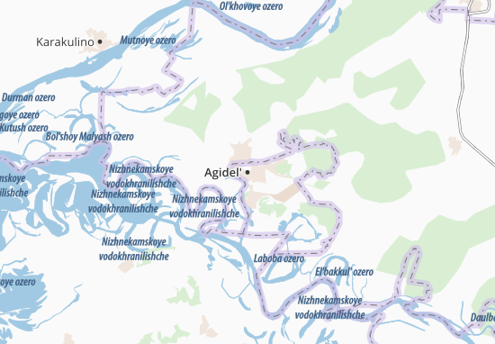 Karte Stadtplan Agidel&#x27;