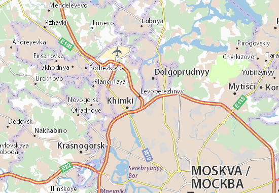Karte Stadtplan Levoberezhnyy