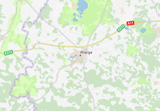 Kaart Plattegrond Plungė